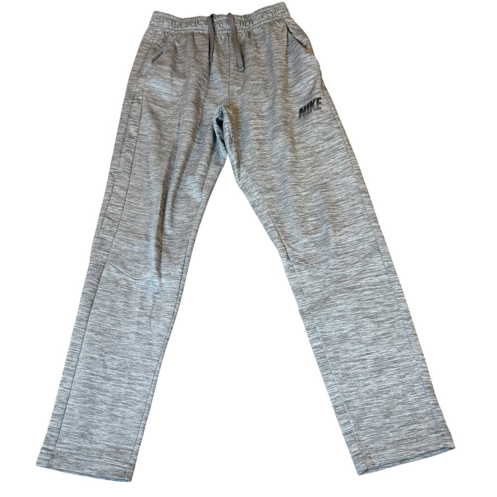 Nike Joggers Youth XL Gray Excellent Dri Fit Fleece Lined Sweatpants BV3797-057